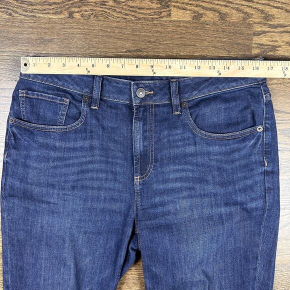 Chicos Boyfriend Ankle Jeans Womens 8R 1R Blue Mid Rise Stretch Denim Pants - Picture 4 of 10